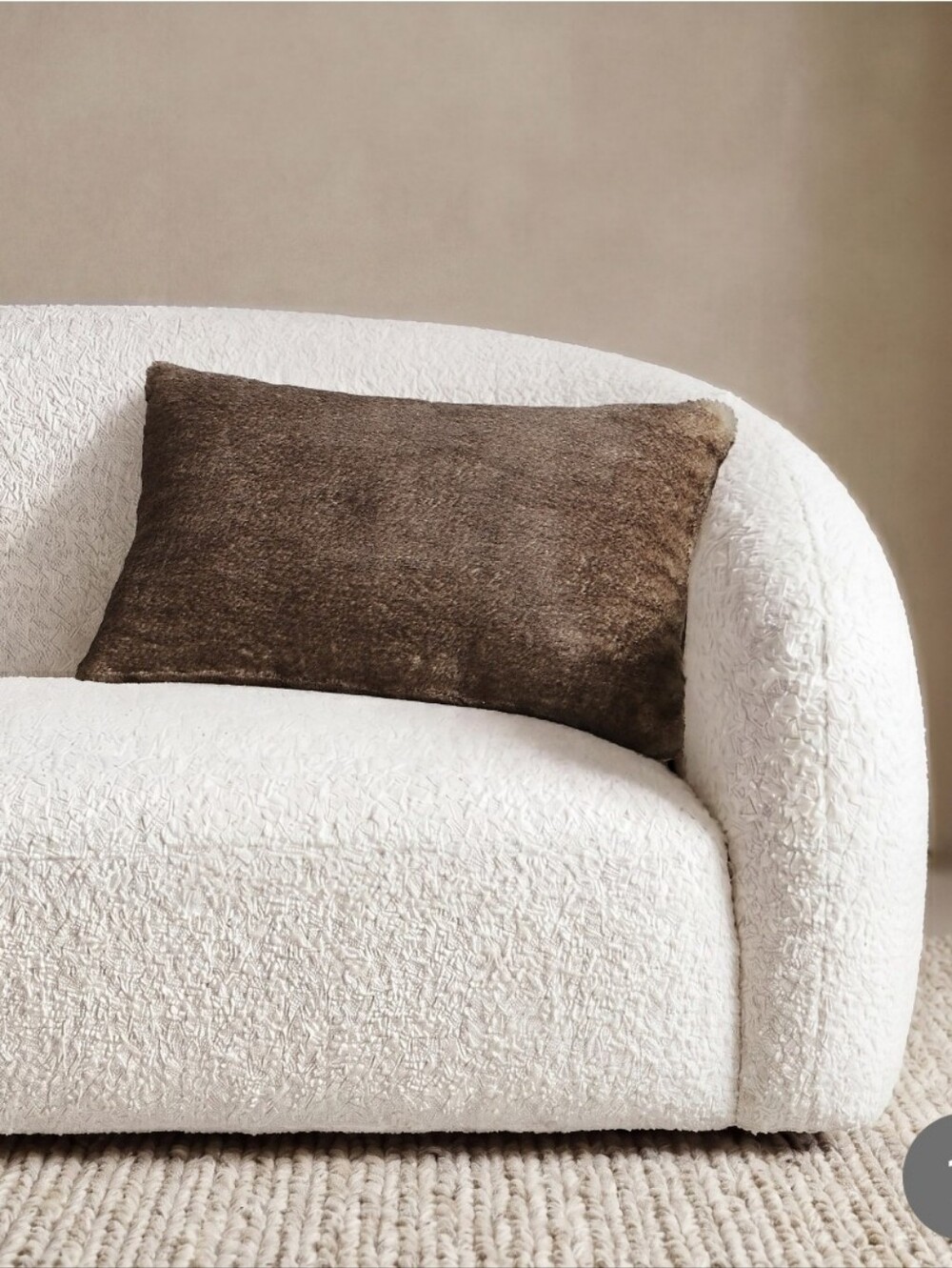(6) Mon Cateau Faux Fur Decorative Pillow